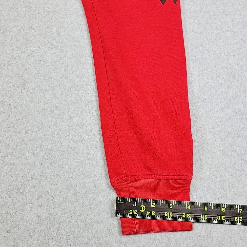 NATIVE 2001 BORNE Joggers Men's Size Small Red Indian Skull W/ Headdress Sweats - Picture 12 of 13